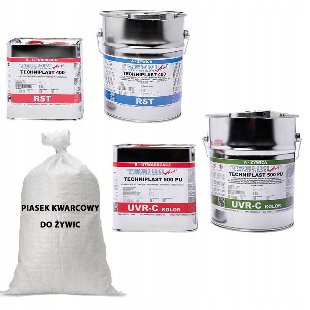 Polyuretanová protiskluzová pryskyřice na balkon, terasa s pískem, sada 18 m2