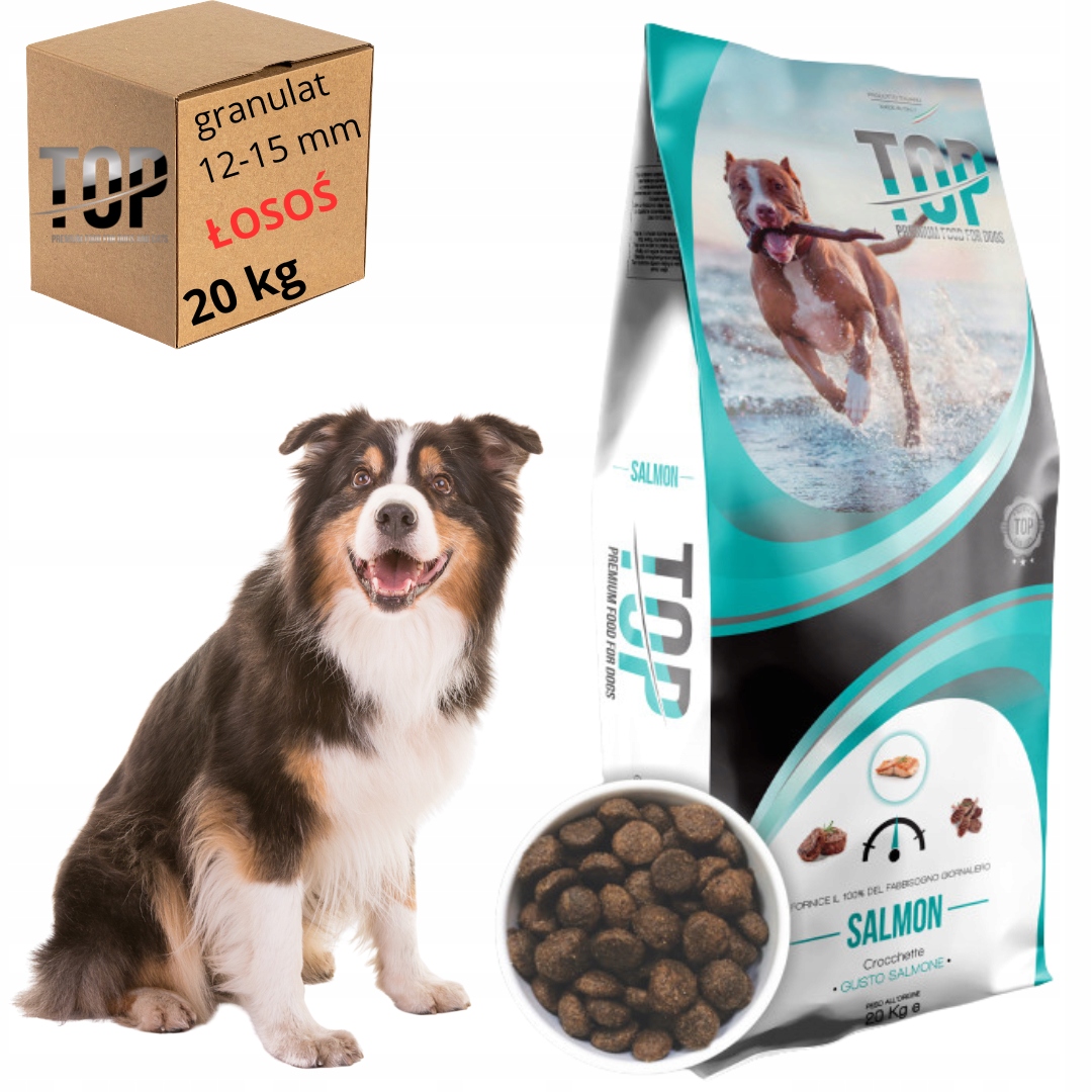 Suché Krmivo Pro Psa Top Premium Food Adult Dog Salmon Losos 20 kg