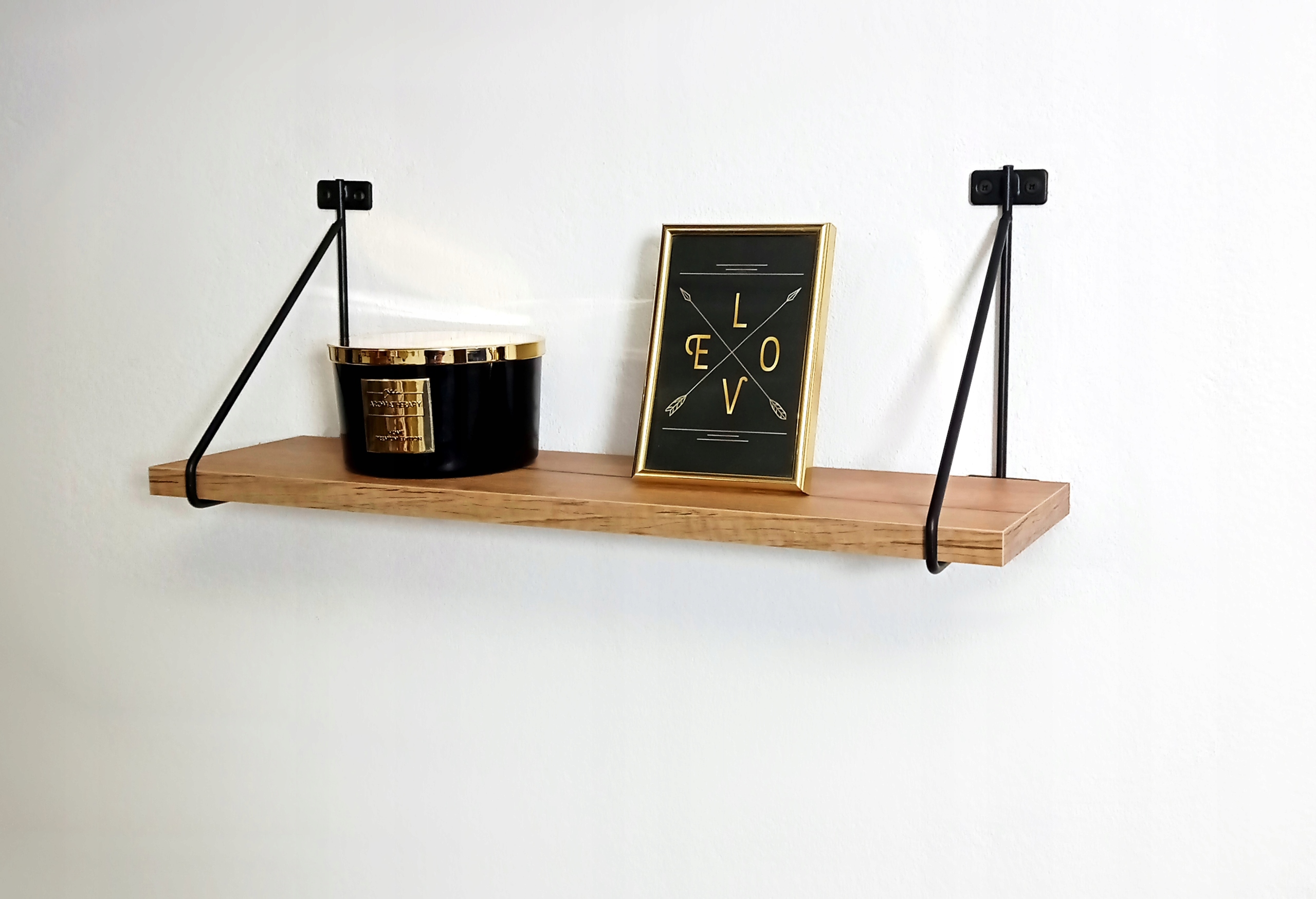 PÓŁKA ŚCIENNA WISZĄCA TYPU LOFT - INDUSTRIALNA Kod producenta 23445