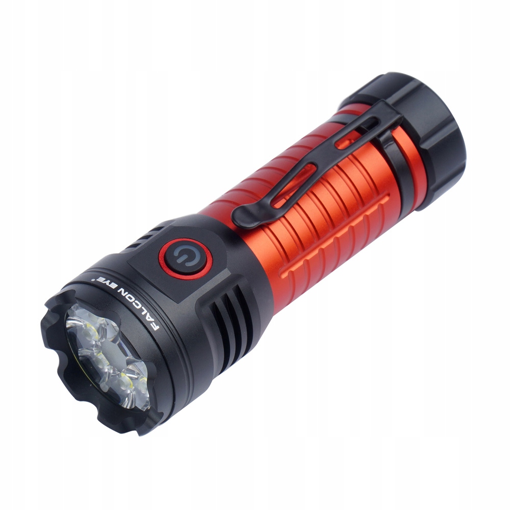 Falcon Eye Latarka ręczna Omega 3K Strobe 3000 lm Czarna/Czerwona