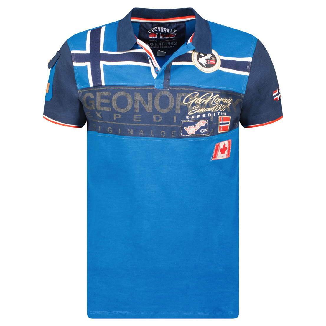 Geographical Norway polokošile pánská Karadock M modrá