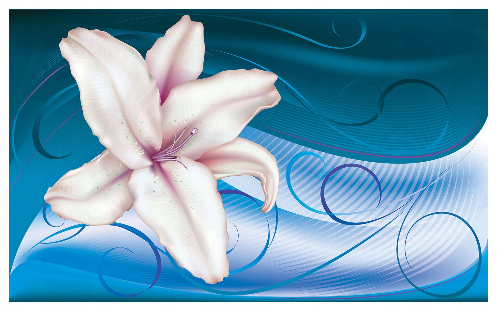 Fototapeta Biela ľalia Elegancia Pokoj Štýl Relax 368x254 vinylová lepidlo