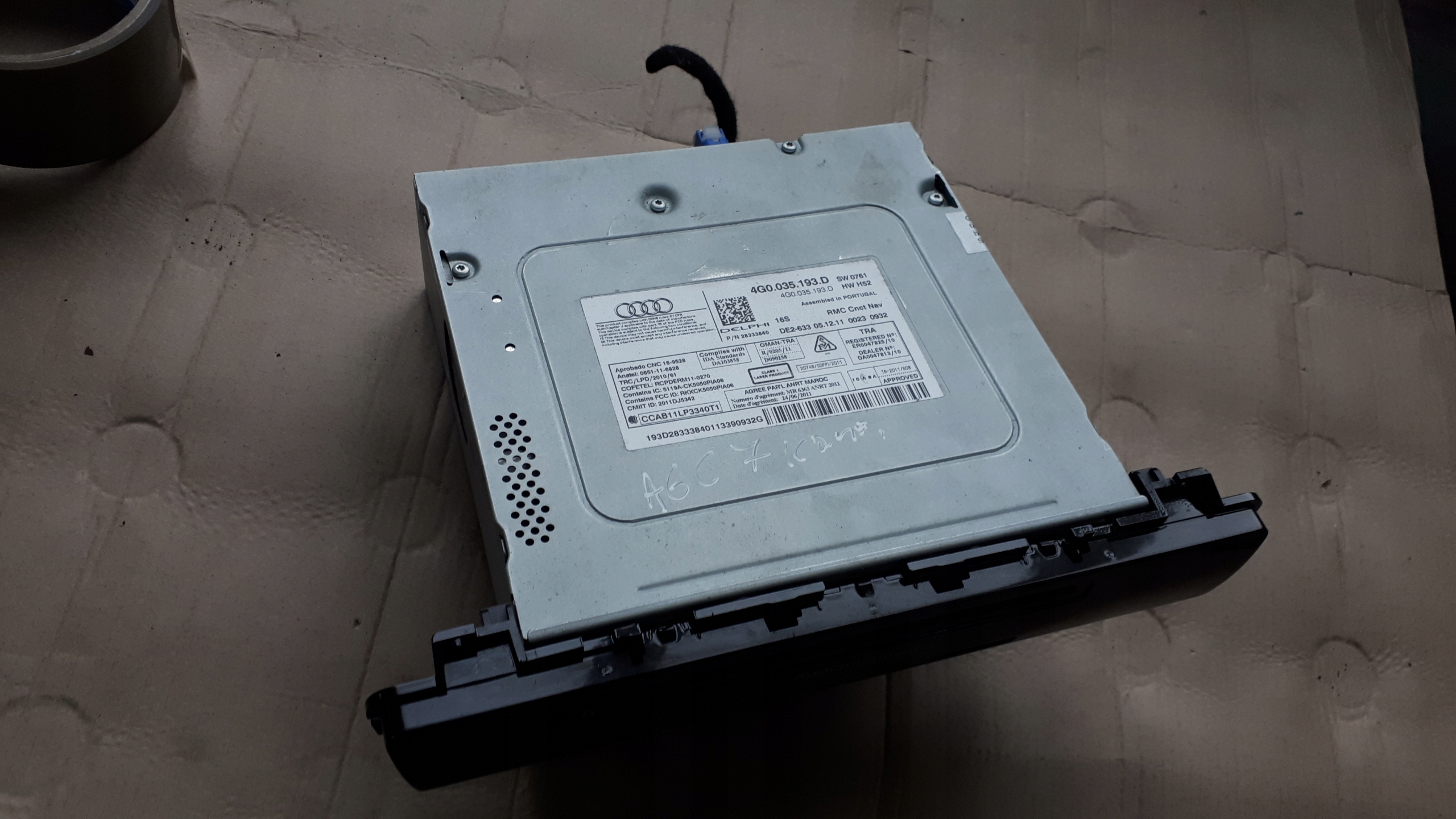 A6 C7 4G card reader MULTIMEDIA MMI NAVI SD A7
