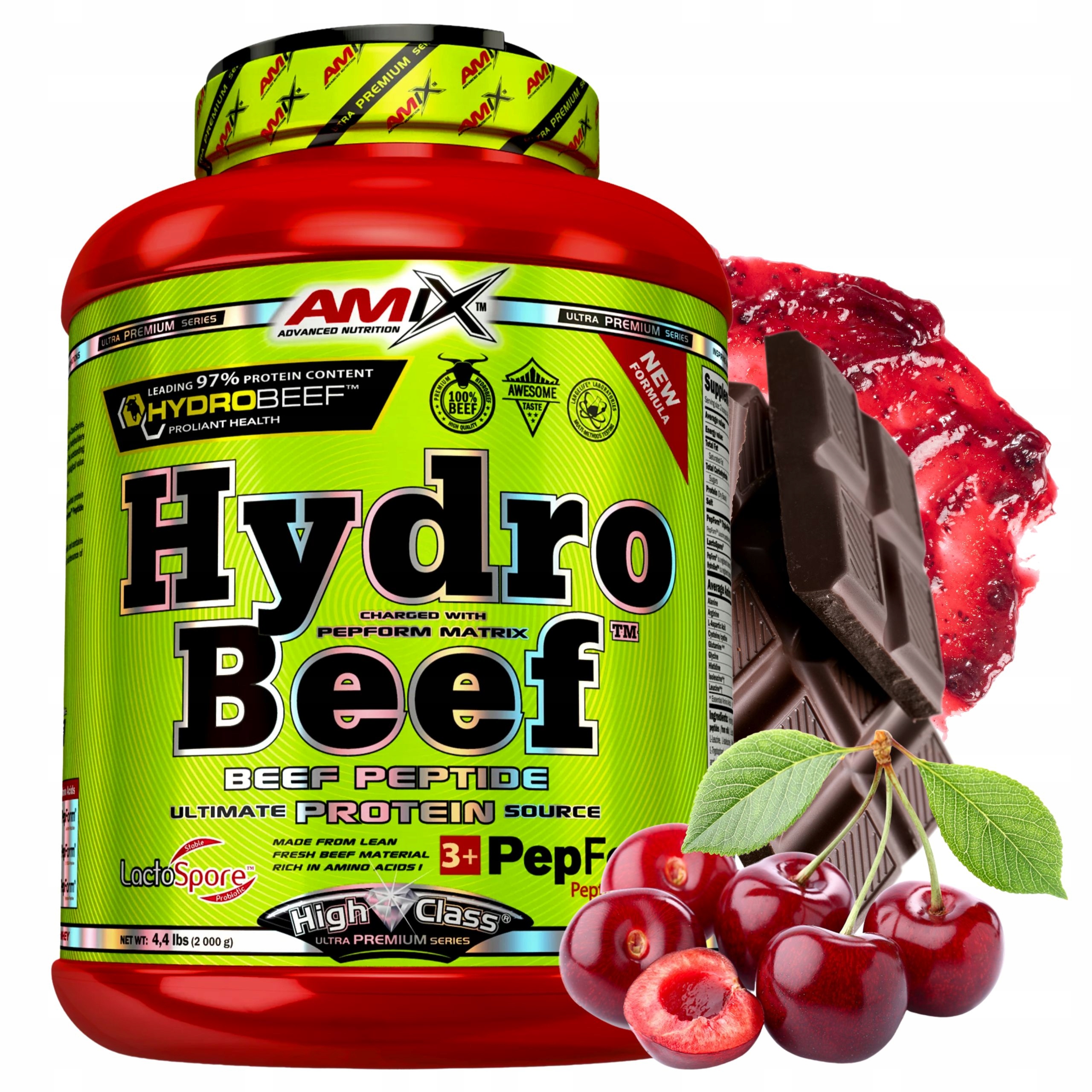 Protein Wph Hovězí Čokoláda Višeň 2 kg Hydro Beef Hydrolyzát