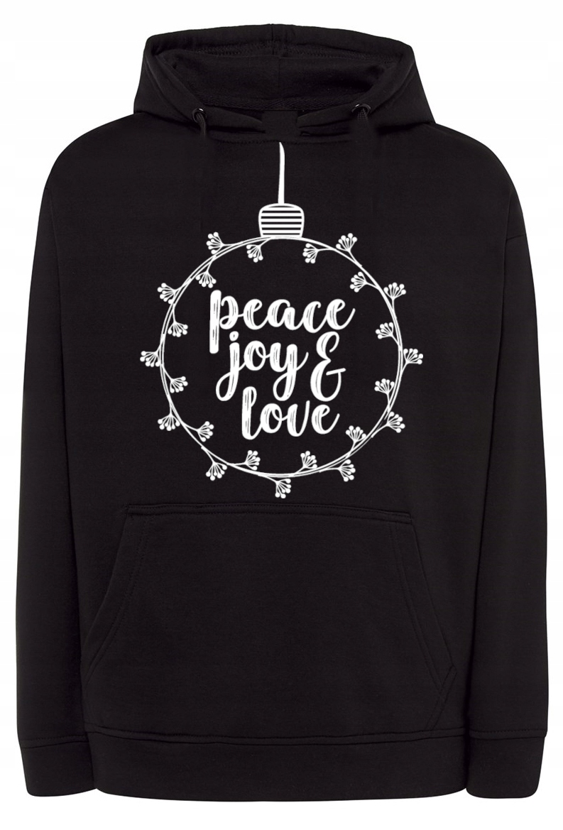 Mikina Sváteční potisk Bombka Joy Love vel. 3XL