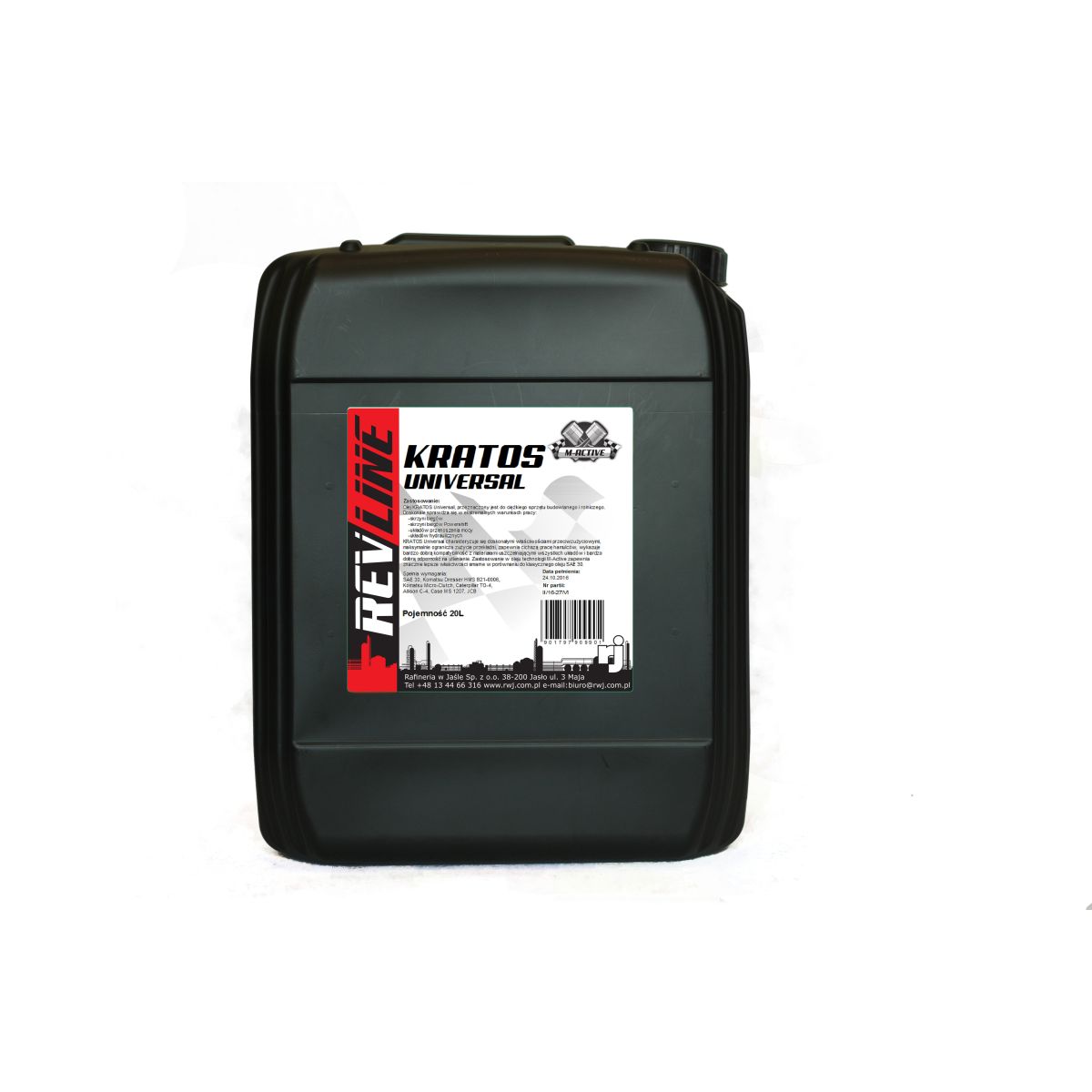 REVLINE OLEJ HYDRAULICZNY KRATOS UNIV. PTF 30 20L