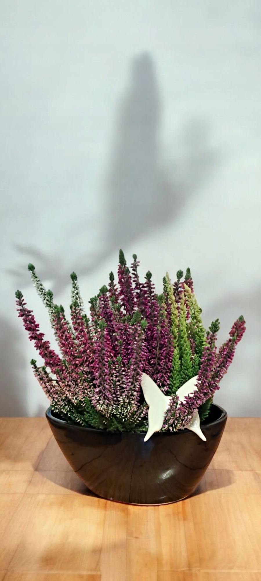 Osłonka Doniczka Ceramiczna Owal czarna 25x12 cm Kod producenta 1