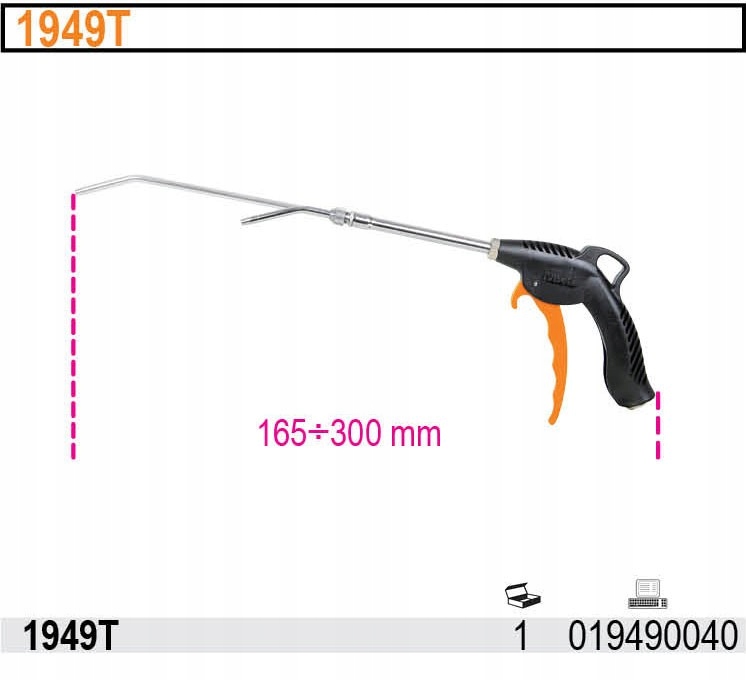 BETA PISTOLET DO PRZEDMUCHIWANIA Z DYSZĄ TELESKOPO Marka Beta