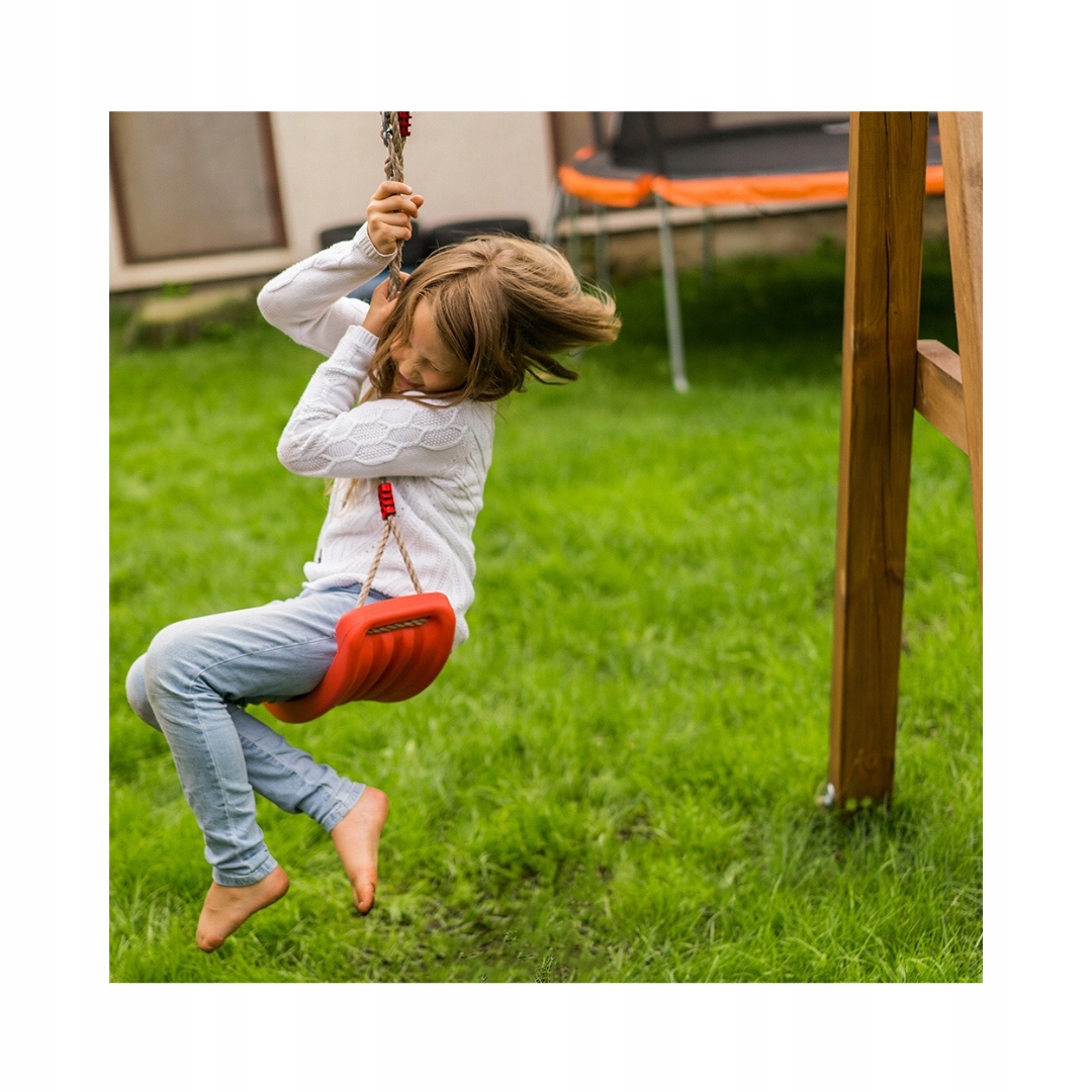 HUŚTAWKA OGRODOWA DLA DZIECI SIEDZISKO MOCNE LINY Producent inna