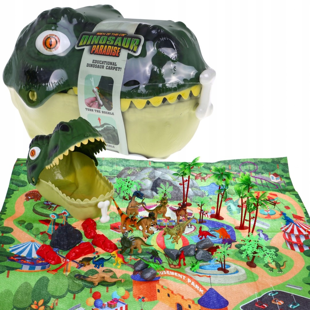 

Świat dinozaurów zestaw figurek, mata krajobrazowa