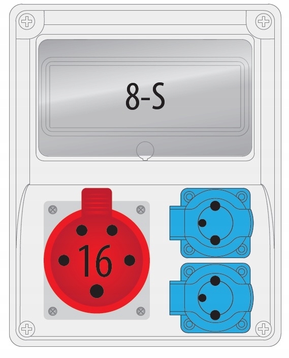 Rozvaděč R-box 240-8 16A/5p 2x250V 8S B.1801