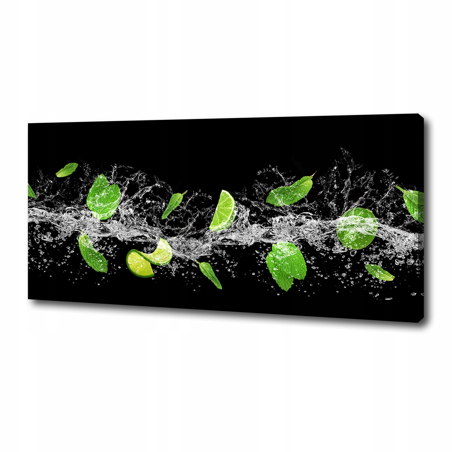 

Foto obraz na płótnie Limonka z miętą 125x50 cm
