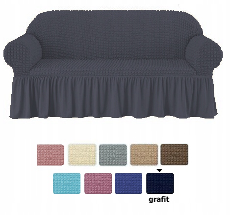 

Pokrowiec Na Sofe Kanapę 3 Osobowy- Grafitowy