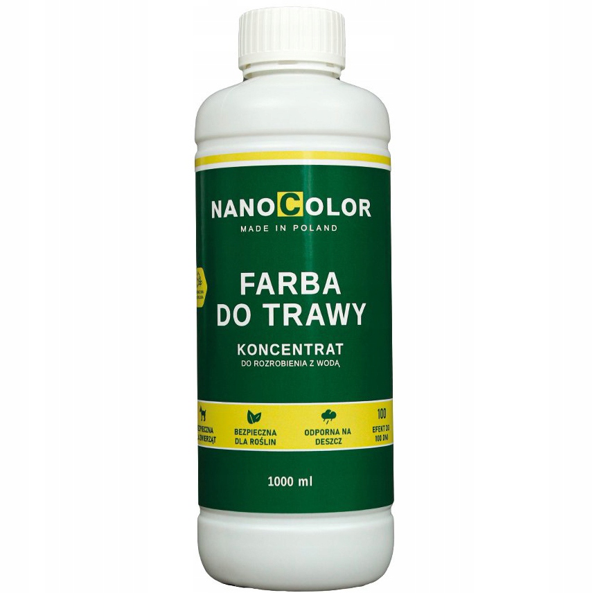 FARBA DO TRAWY Nanocolor wzmocnij trawę kolor 1L