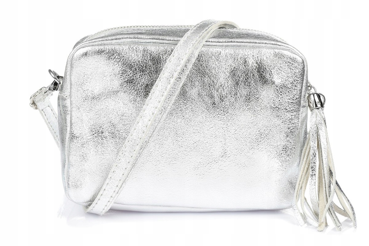 

Torebka damska listonoszka z frędzlem Vera Pelle