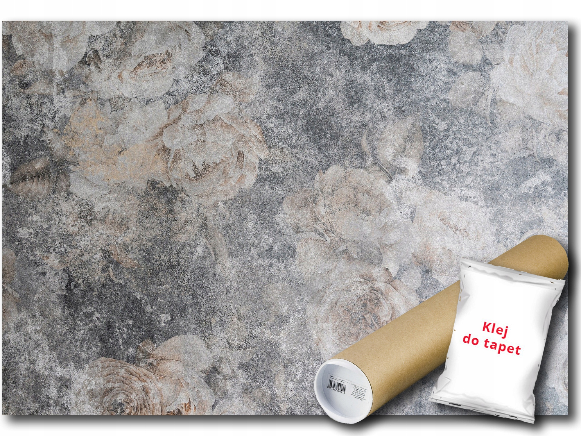 Fototapeta Flizelina Květiny Beton Růže Pivoňky Retro 250x175 lepidlo bonus