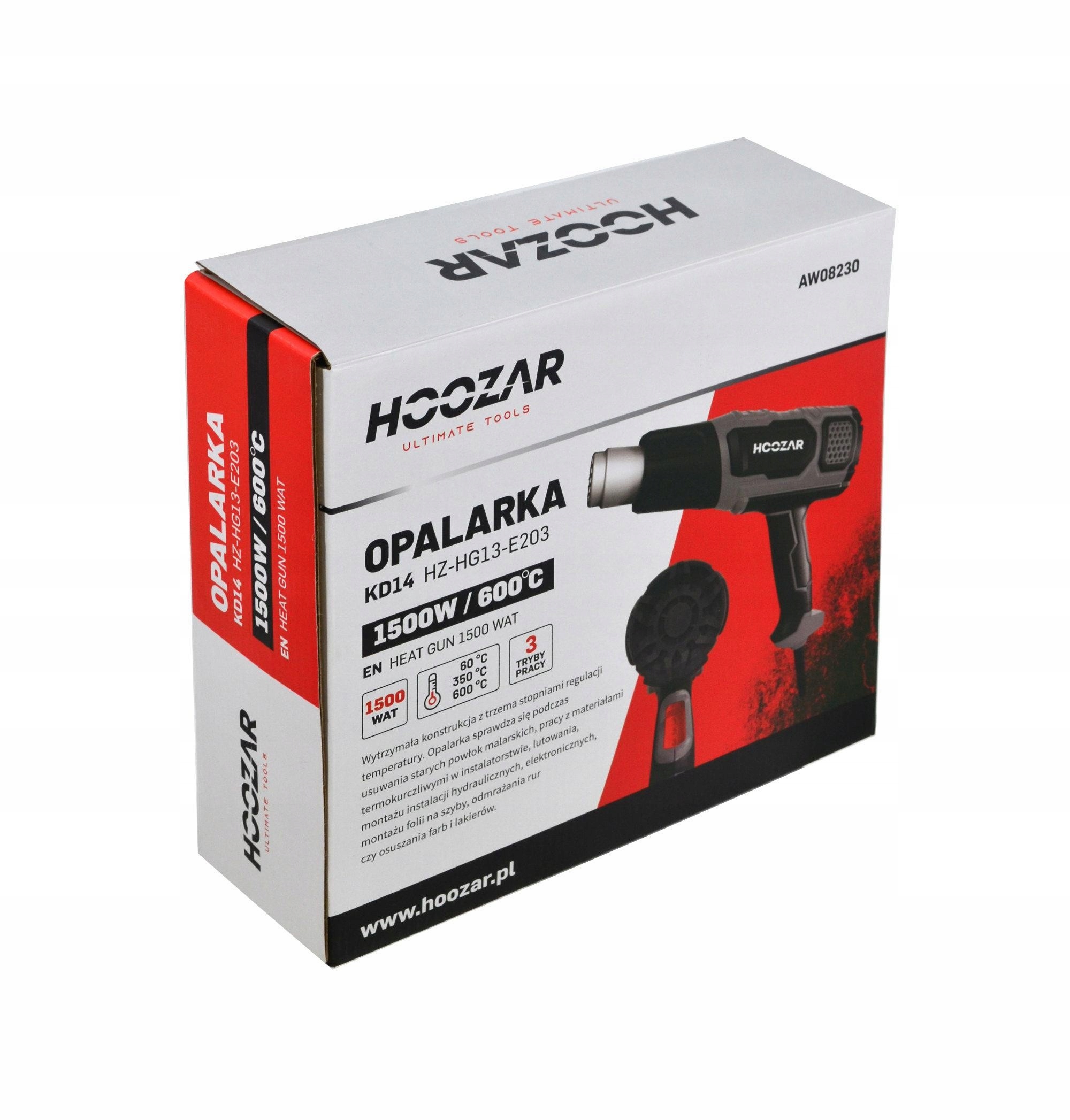 HOOZAR OPALARKA 1500W Moc 1500 W