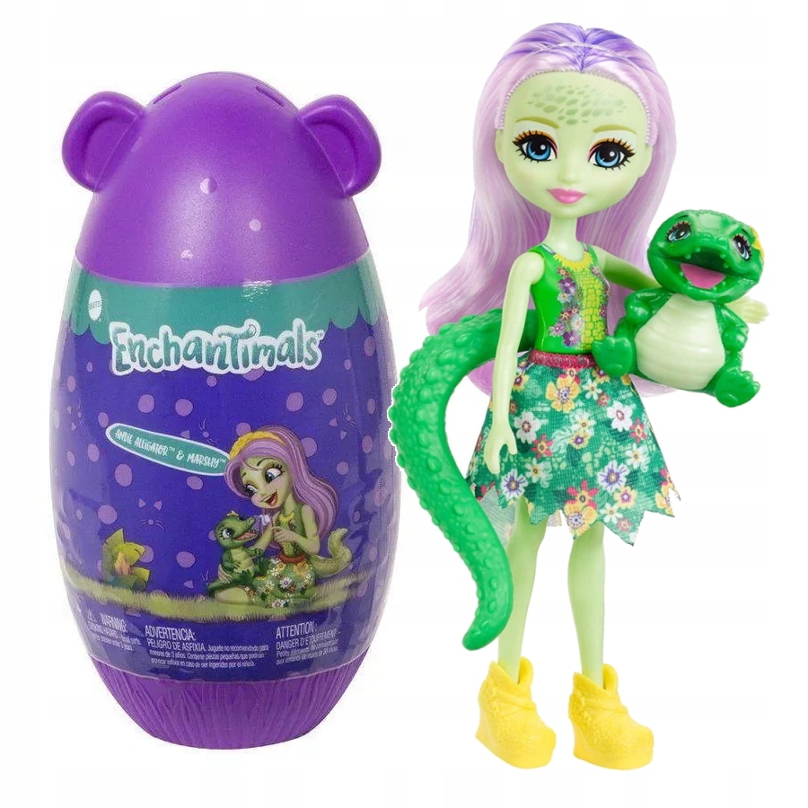 

Enchantimals Lalka W Jajku Aligator Marshy GPL98