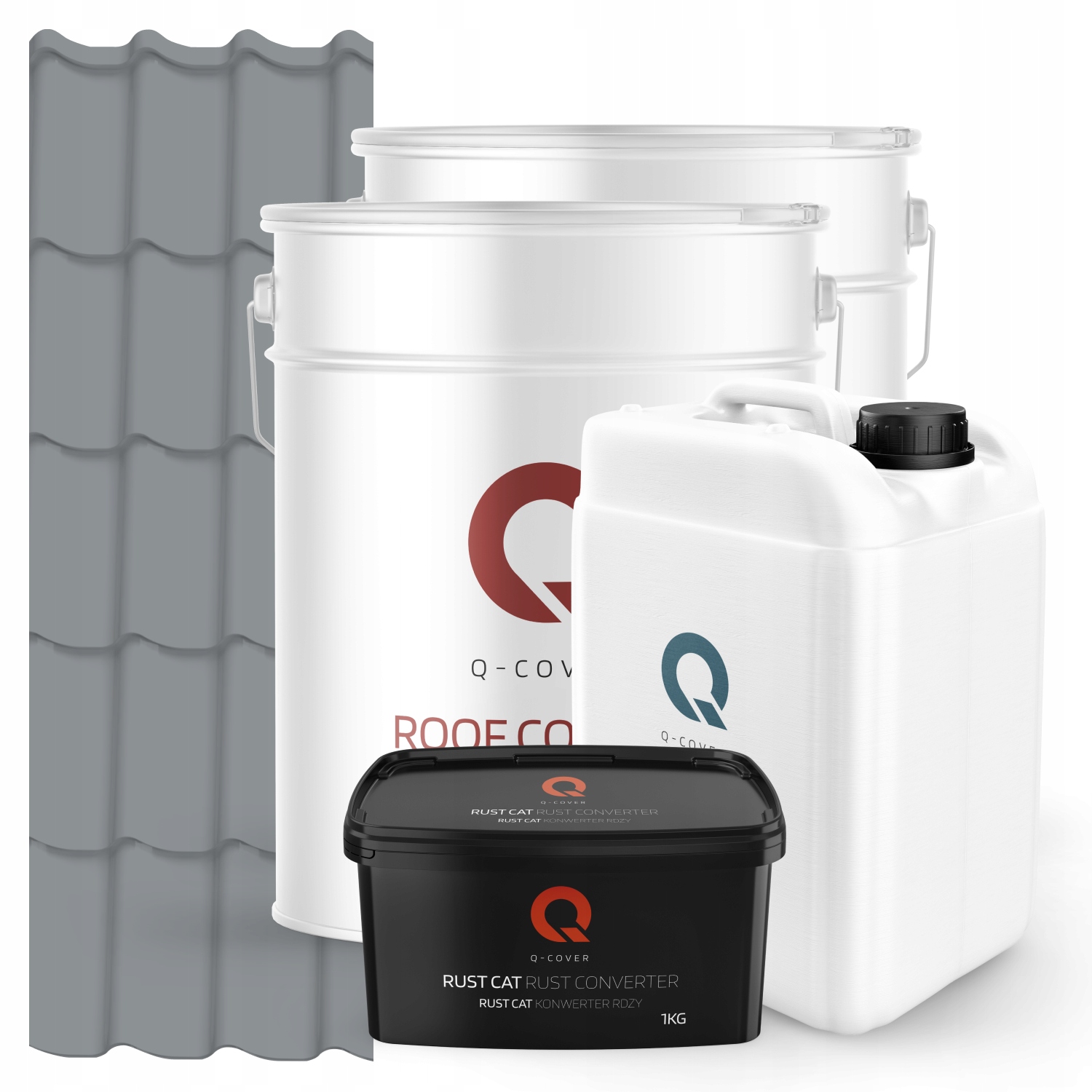 Farba Na Kovovú Strechu Set Šedá Ral 7045 74 m2 Satén