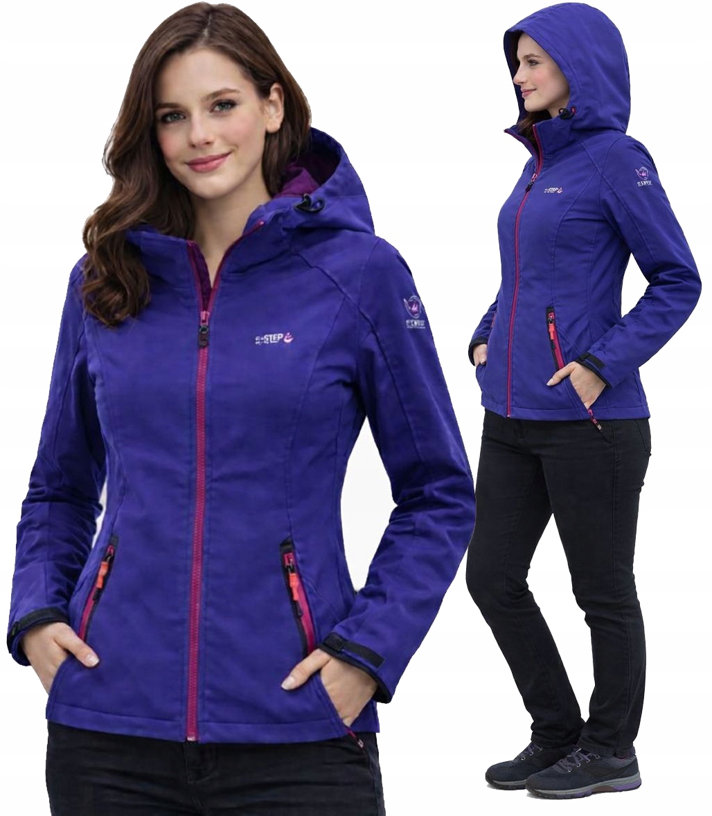 Kurtka Damska Softshell Z Kapturem 5.000 Membrana Woodoodporna roz. M