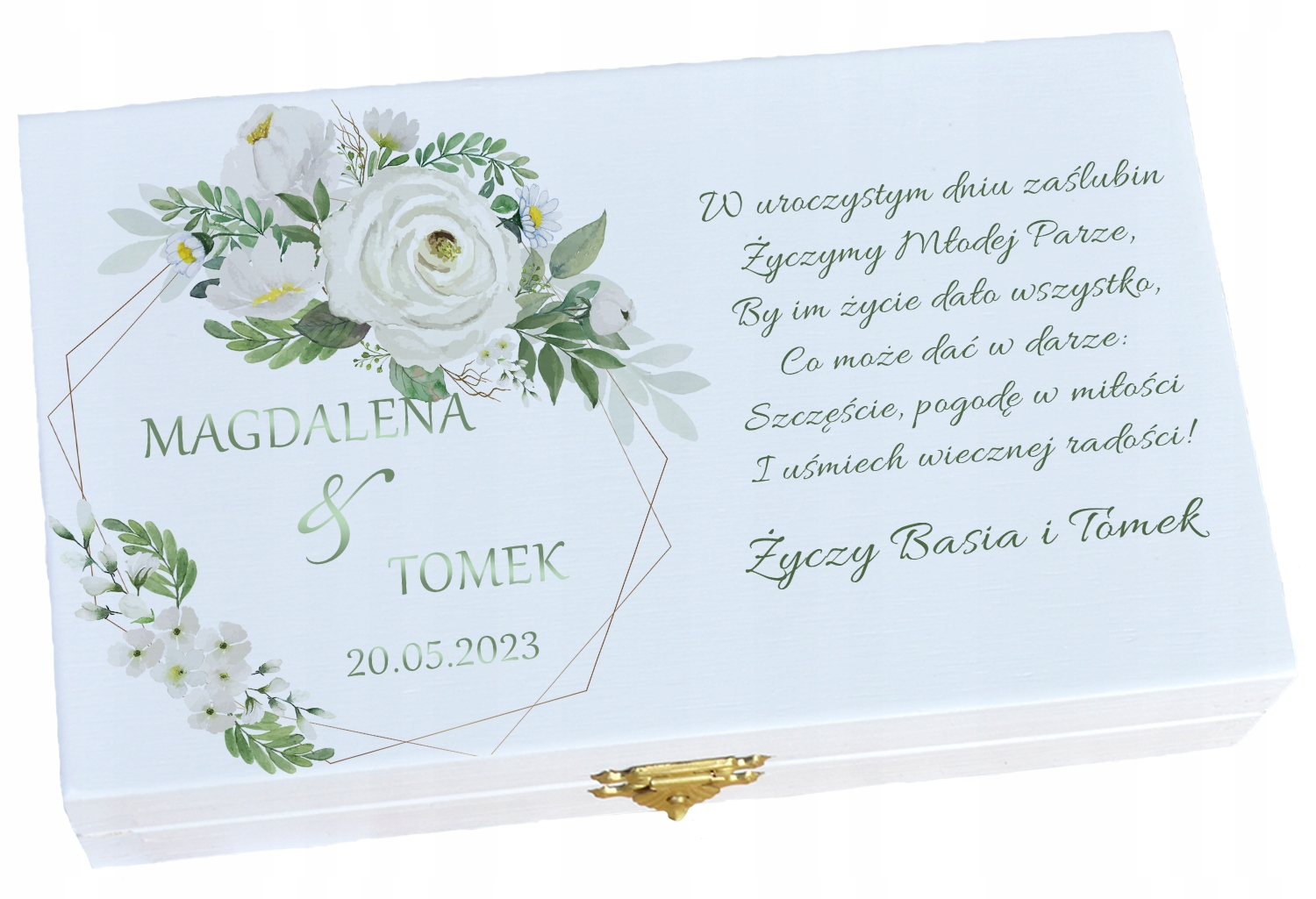 Pudełko na pieniądze prezent na wesele PAMIĄTKA ŚLUB
