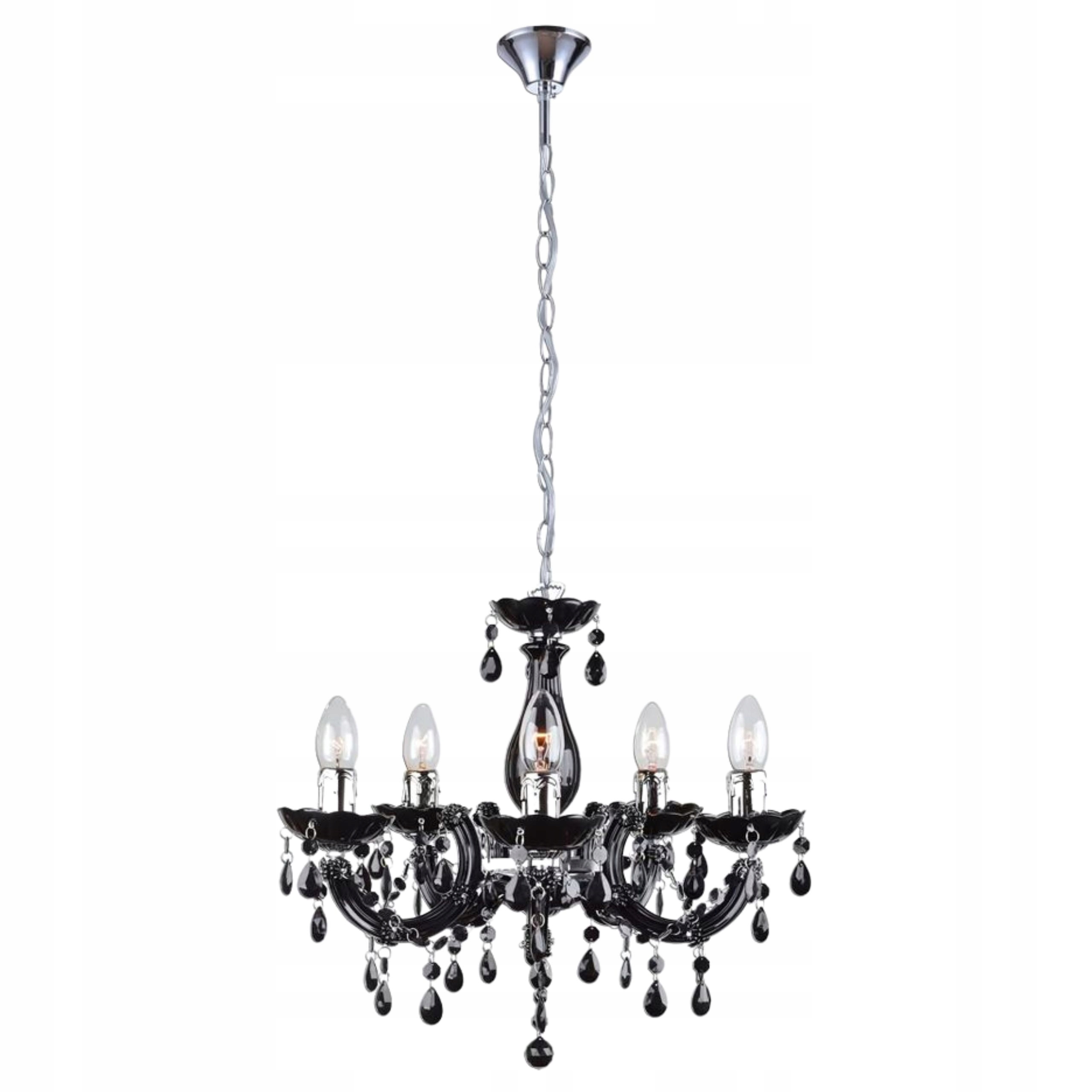 Toolight Lampa EBT002-5CP Čierna