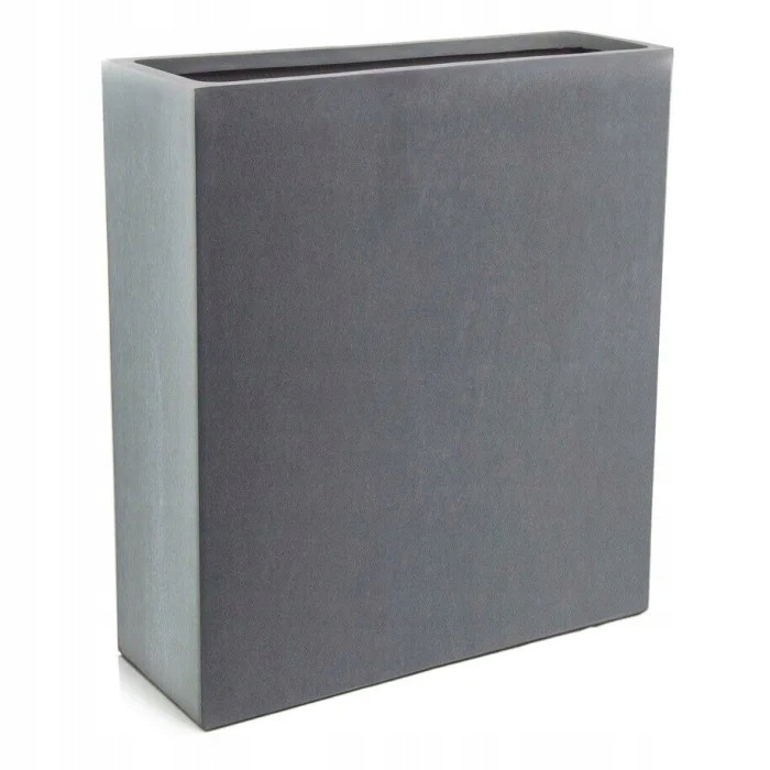 Donica Doniczka Grafitowa Ceramiczna Ecolite Wysoka Rynna 80X30X92 CM