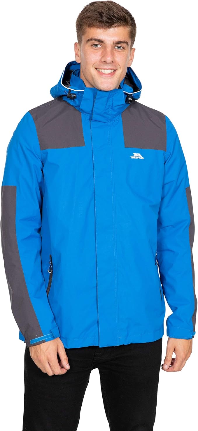 Pánská turistická bunda Trespass Trolamul nepromokavá modrá černá L