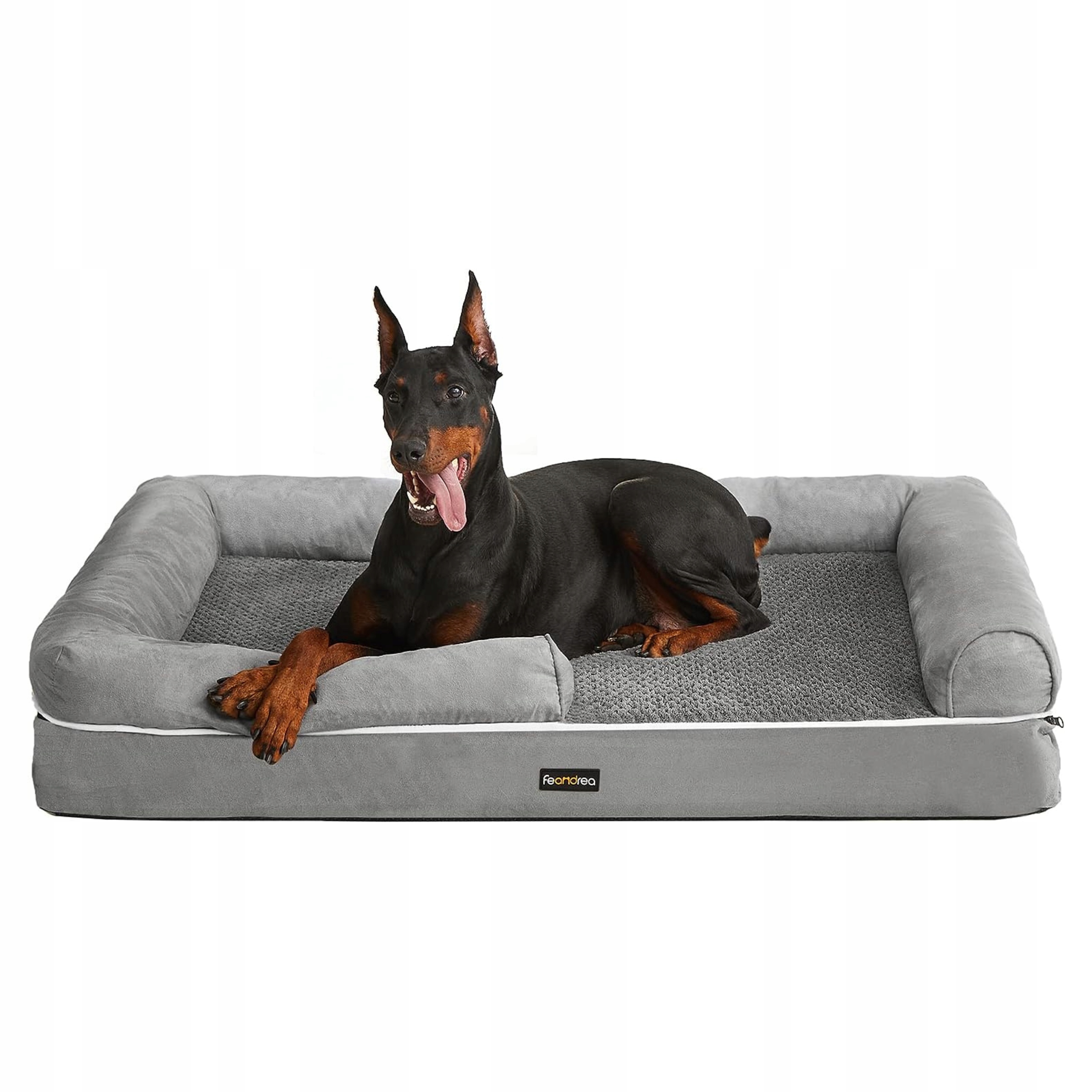 Levně Ortopedický pelíšek pro psy Feandrea šedý 120 cm x 84 cm