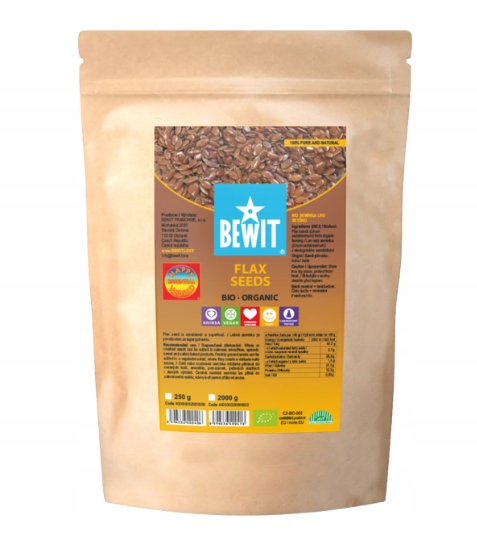 Levně Bewit Semínka lnu setého, Bio 2 kg