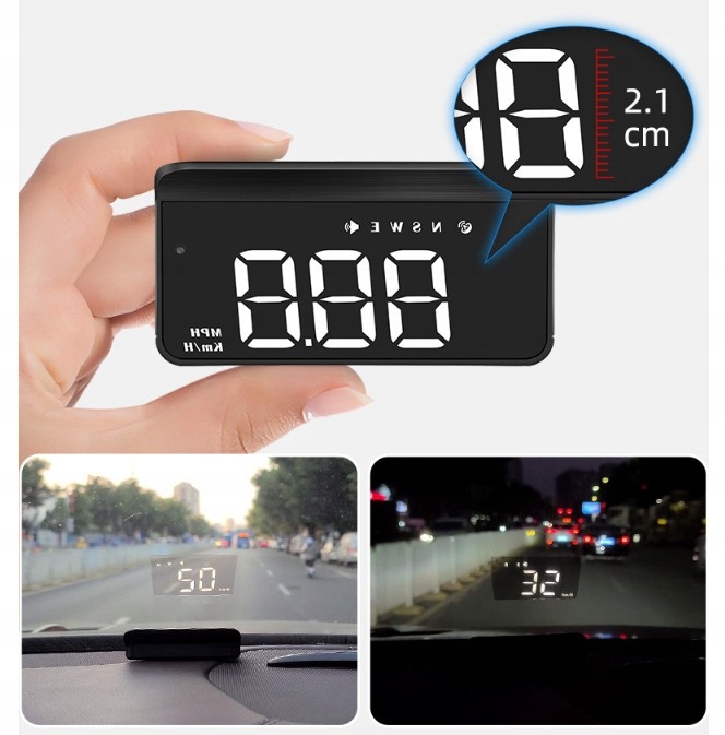 ПРОЕКТОР HEAD UP DISPLAY HUD GPS