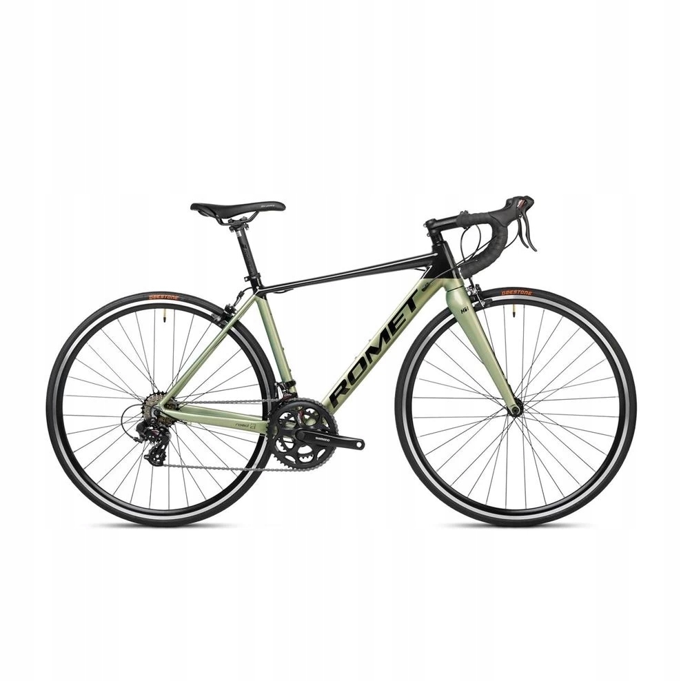 Rower szosowy Romet Huragan 1 50cm czarno-zielony