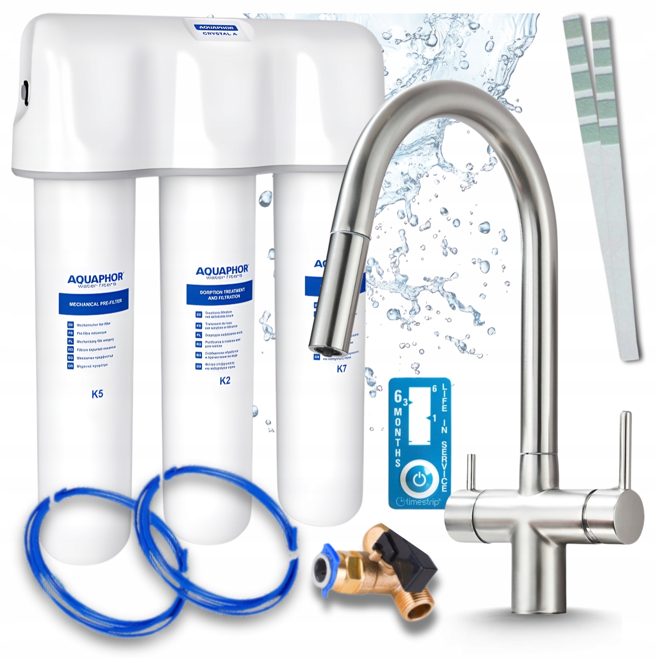 Filtr Na Vodu Pod Dřez Aquaphor Křišťál A Pzh A Baterie Do Kuchyně
