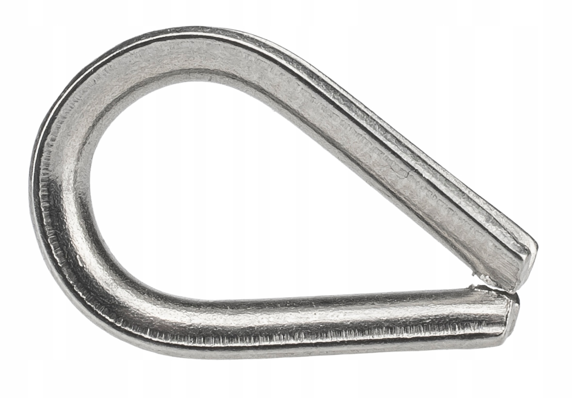 KAUSZA ŁEZKA NIERDZEWNA DO LINY STALOWA KWASOODPORNA 2 MM SERCÓWKA 1 SZTUKA Stan opakowania oryginalne