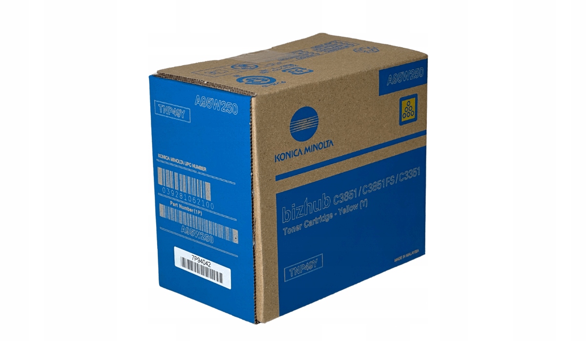 Toner Konica Minolta TNP-49 A95W250 Y Originál Yellow C3351 C3851 C3851FS