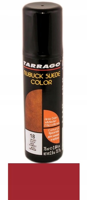 Renowator do zamszu i nubuku-TARRAGO Nubuck & Suede Color 75ml KOL CZERWONY