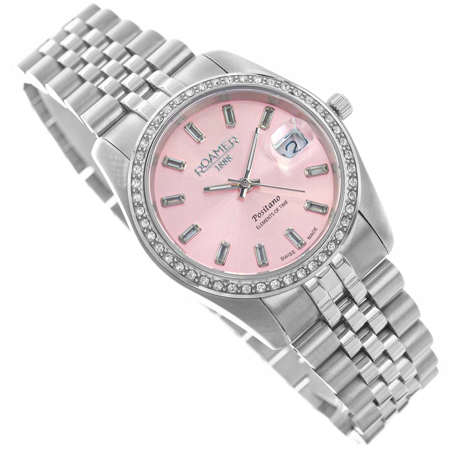Dámské Hodinky Roamer 853858 41 30 20 Positiano Stříbrné Na Náramku 100 M