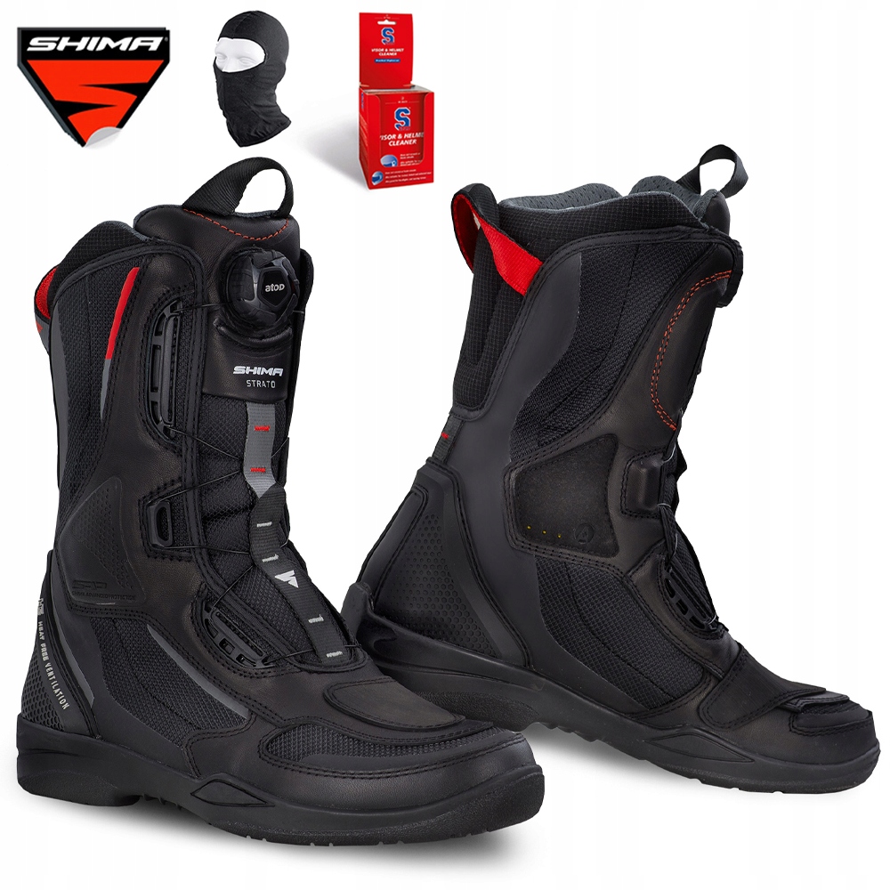 Dámske Motocyklové Topánky Shima Strato Lady Kožené Vodotesné Darček