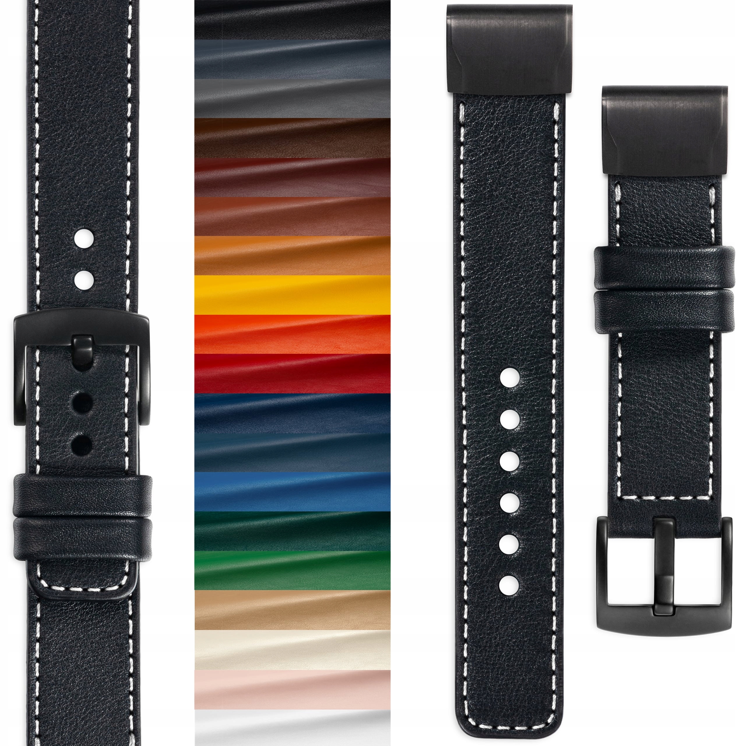 Kožený řemínek pro Garmin Fenix Epix QuickFit 26 22 20 custom polský Movear