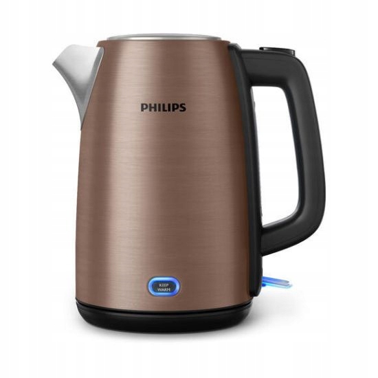 Czajnik elektryczny Philips HD9355/92 2060 W 1,7 l beżowy/brązowy
