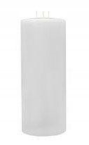 

Świeca Trzy Knoty Świeczka Walec Biała 12/30