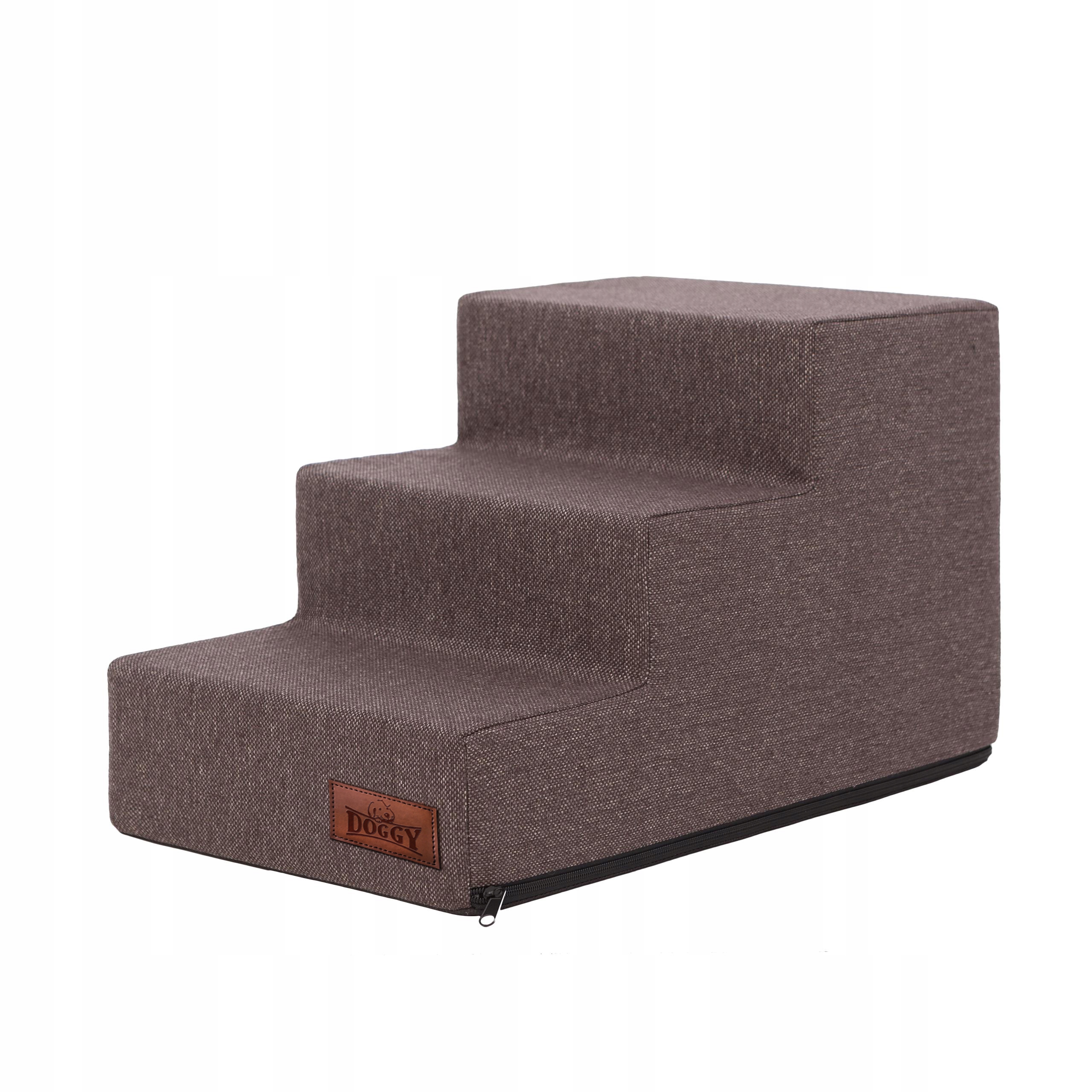 Levně Schody pro psa. Schody pro psa a kočku Rampa Plošina pro psa 3 stupně 30 cm