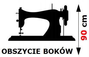 

Usługa obszycia 2 boków firany o wys. 90cm