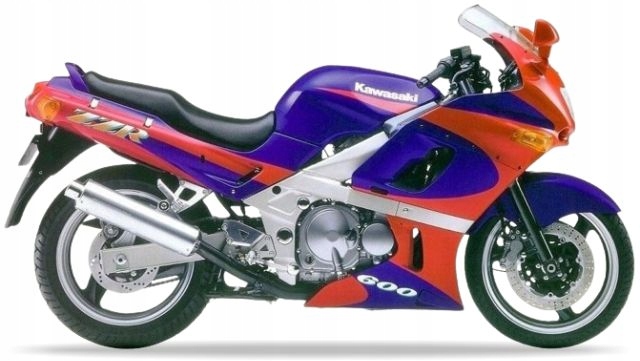 Samolepky Na Motocykl Juula Pro Kawasaki Zzr 600 1993 Modrá Fialová Růžová