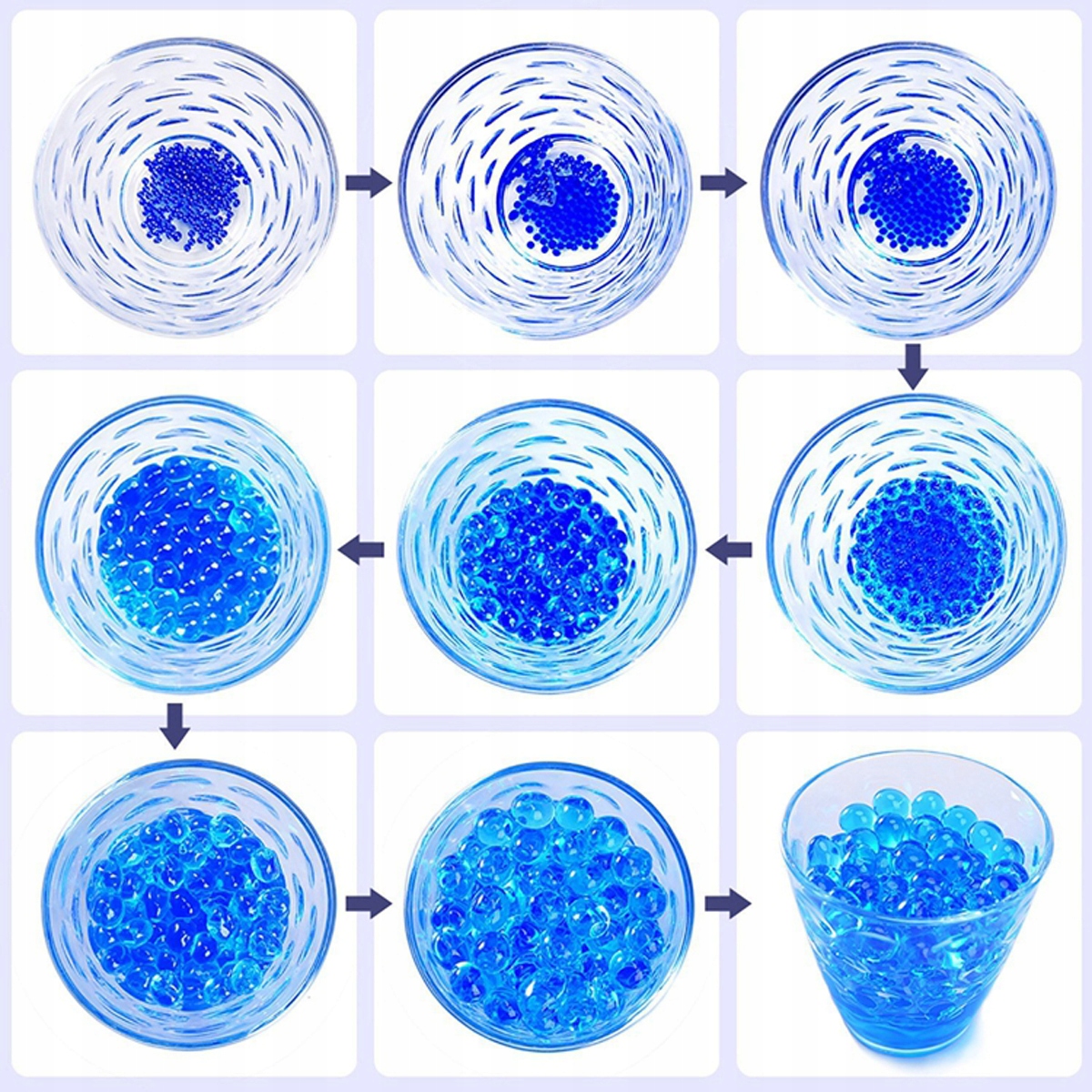 24x BIOKULKI NAWADNIAJĄCE HYDROŻEL KULKI ROSNĄCE W WODZIE SZTUCZNA ZIEMIA Marka Perfect