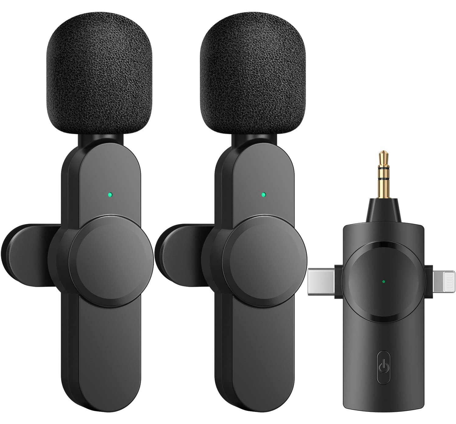 BEZPRZEWODOWY 2X MIKROFON KRAWATOWY DO IOS ANDROID