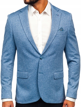 Sako ležérní modrá bunda 24401 Denley _4XL/60
