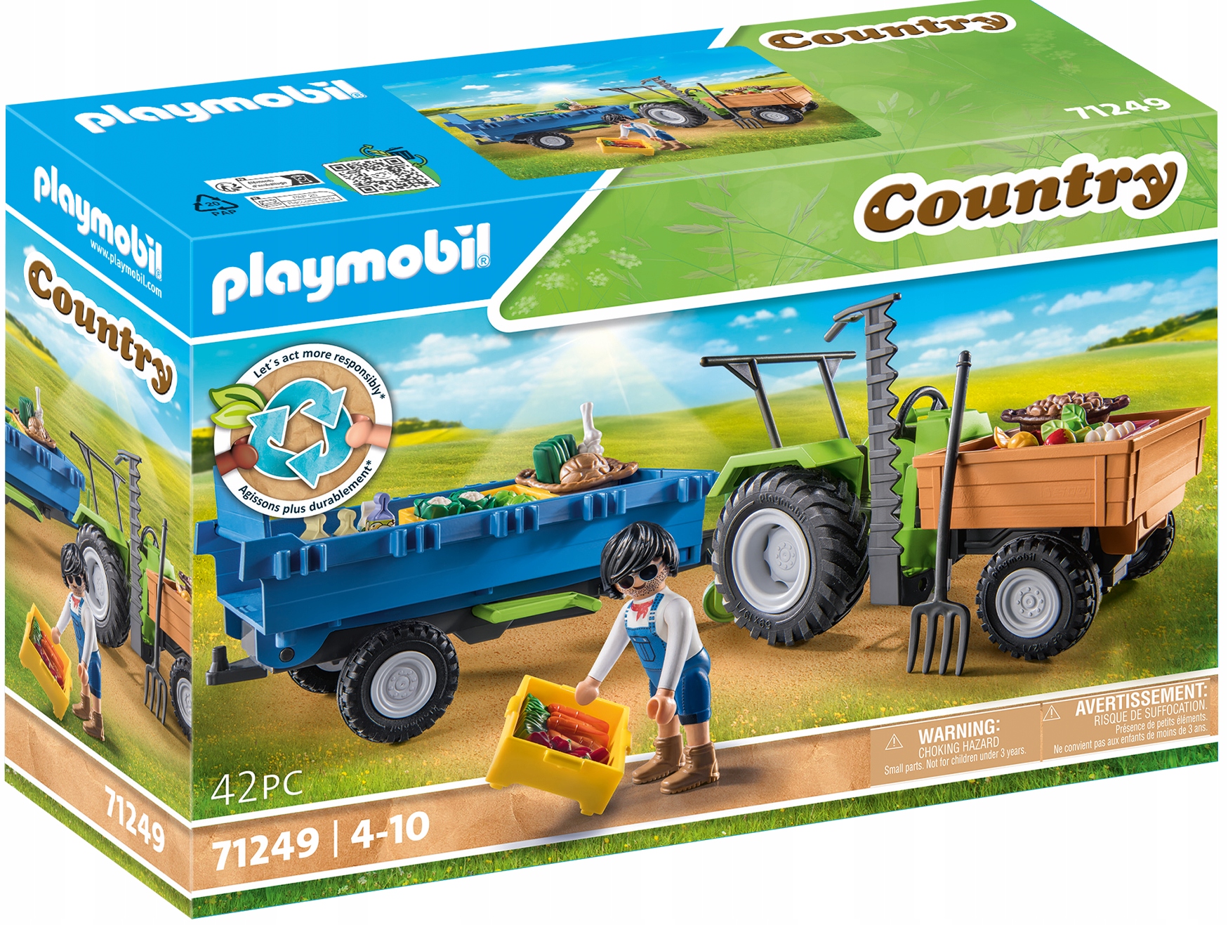 

Playmobil 71249 Country Traktor z przyczepą