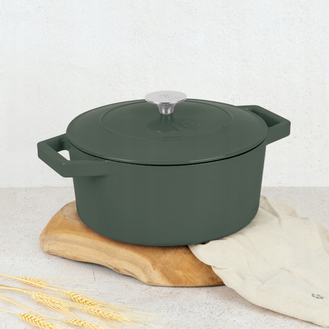 Panvica, okrúhly hrniec 4,35 L BerlingerHaus Matte Green BH-6544