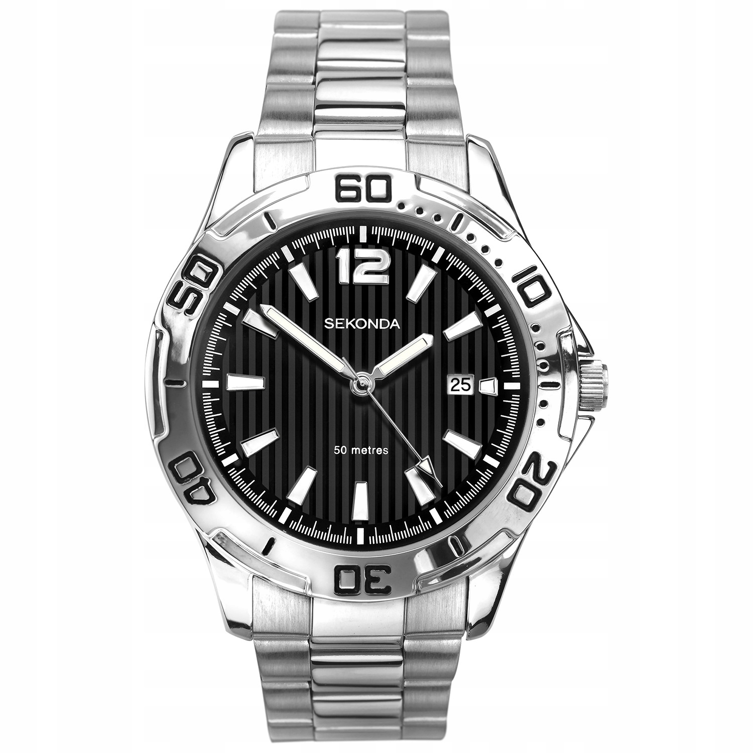Pánské Hodinky Sekonda 1171 stříbrný náramek